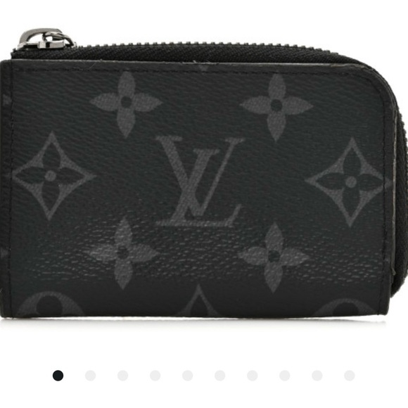 Louis Vuitton Black Monogram Coin Pouch - Picture 1 of 6